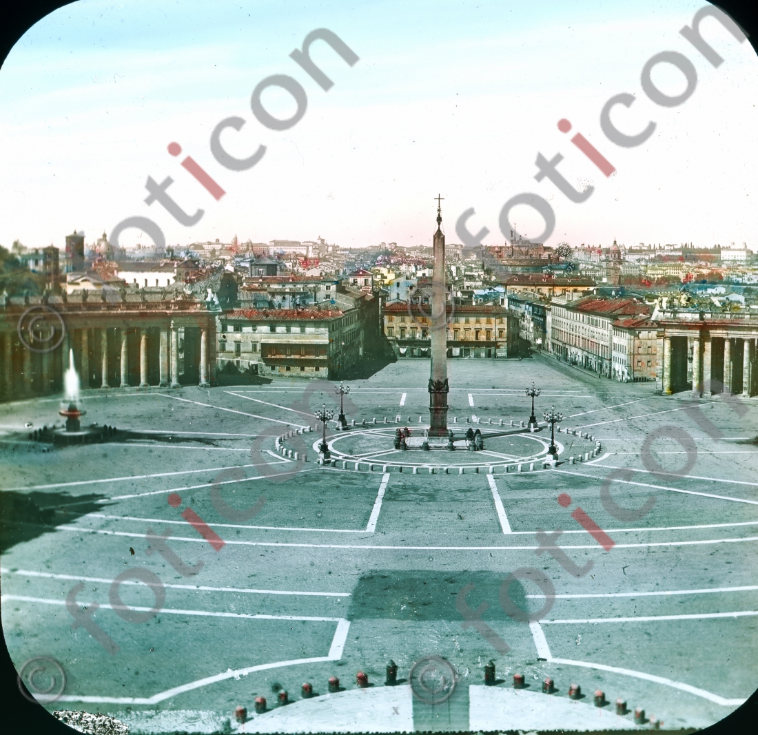 Der Petersplatz | The St. Peter&#039;s Square - Foto foticon-simon-147-008.jpg | foticon.de - Bilddatenbank für Motive aus Geschichte und Kultur